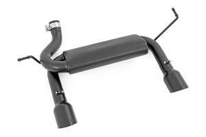 Rough Country Dual Outlet Performance Exhaust System - Black  - JK 3.6L and 3.8L Only