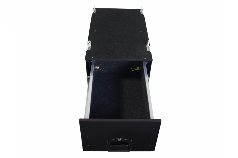 Overland Vehicle Systems Cargo Box w/Slide Out Drawer - Black Powdercoat