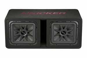 Kicker Dual 12in Solo-Baric L7R 2 Ohm Subwoofer Enclosure  