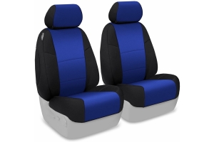 CoverKing Neoprene Front Seat Cover - Black/Blue, SRS-Compliant - JK 4dr 07-10