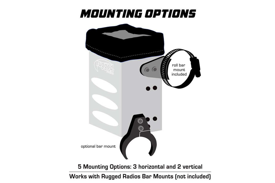 Rugged Radios Aluminum Handheld Radio Universal Mounting Box