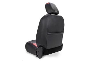 PRP Front Seat Covers w/Pocket, Pair, Black/Tan - JL 2dr Non Rubicon