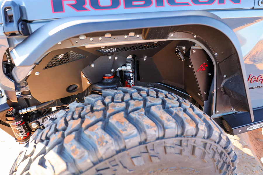 Next Venture Motorsports Aluminum Front Inner Fender Liners - Bare - JL/JT 392/3.0L