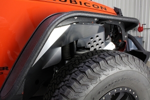 Fishbone Offroad Front and Rear Inner Fenders - Raw Aluminum  - JK 