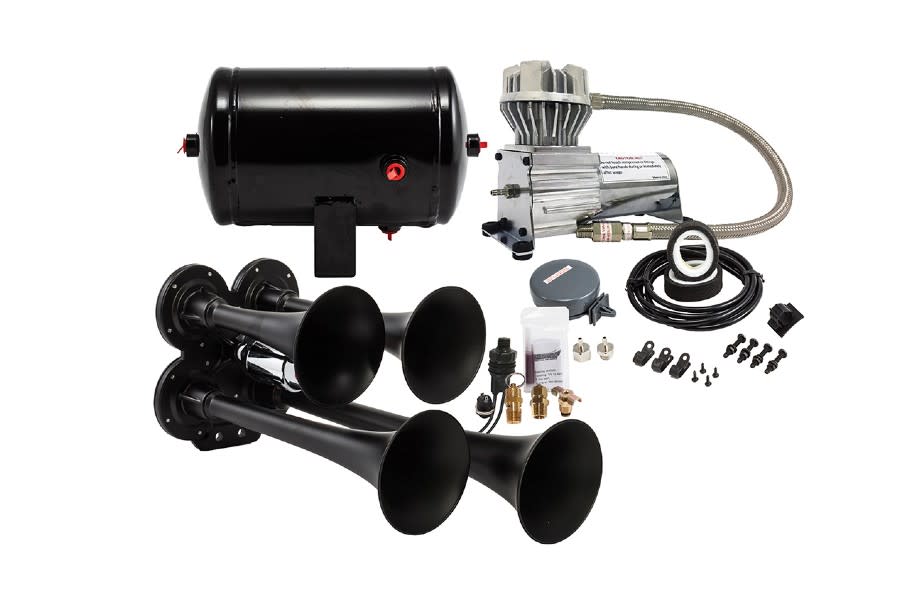Kleinn ProBlaster Complete Black Compact Quad Air Horn Kit HK41