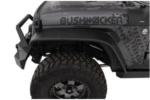 Bushwacker Front Flat-Style Fender Flares - 2PC - JL Sport/Sahara