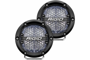Rigid Industries 360 SERIES 4in LED OFF-ROAD Lights - Diffused w/White Backlight