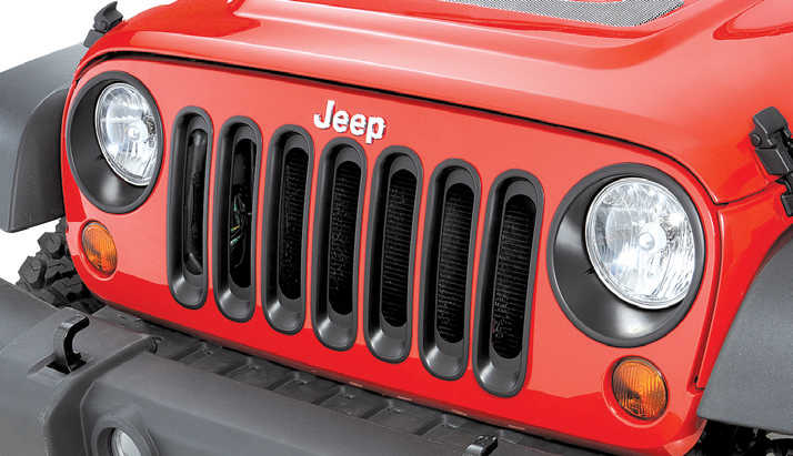 Rugged Ridge Headlight Bezels Black - JK