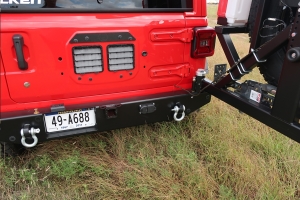 Rock Hard 4x4 Patriot Series Rear Bumper with Tire Carrier - JL