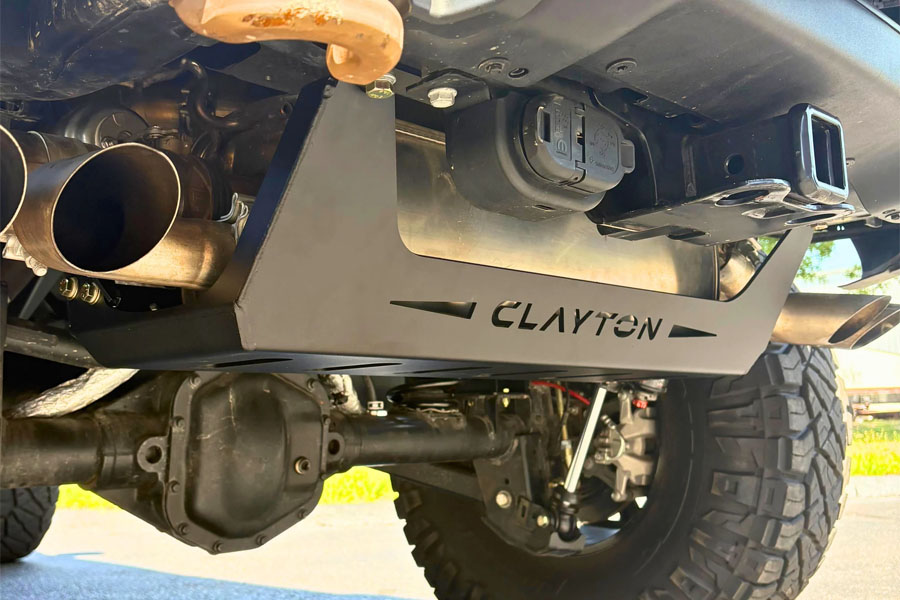 Clayton Off Road Muffler Skid Plate - Black Powder Coat - JL 392