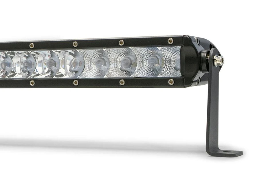 DV8 Offroad Single Row LED Light Bar w/ Chrome Face - 40in