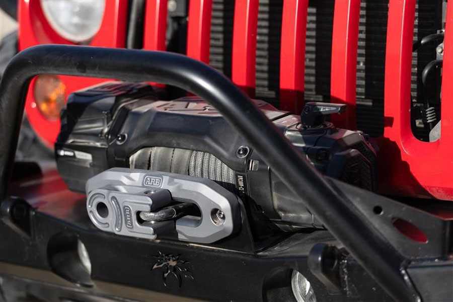 Poison Spyder Front Winch Fairlead Mount Bracket - Black - JT/JL/JK