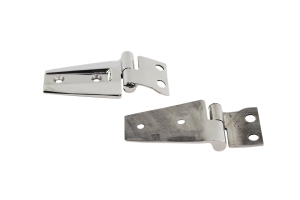 Kentrol Hood Hinge Set - Polished Silver  - JK 