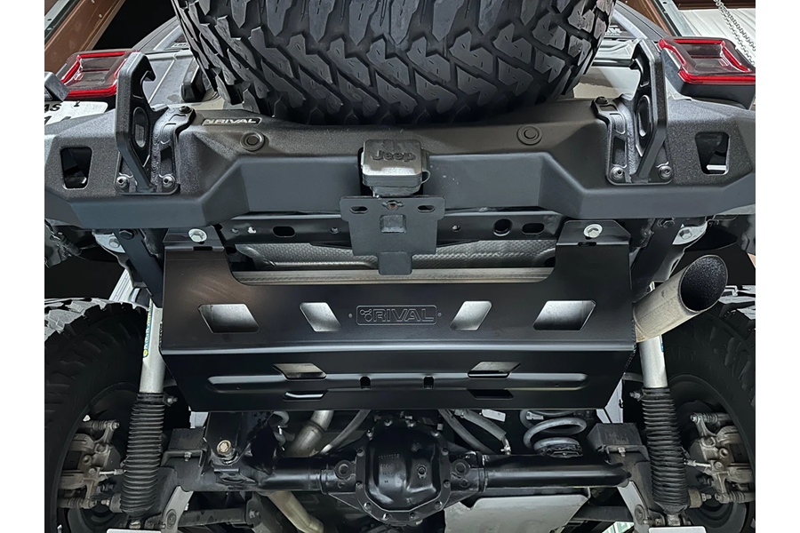 RIVAL Aluminum Muffler Skid Plate - JL
