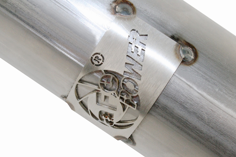 aFe POWER Twisted Steel Loop Delete Down-Pipe 2.5in Exhaust System - 2012+ JK