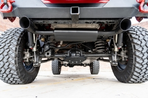Rough Country Dual Outlet Performance Exhaust System - Black  - JL 2.0L/3.6L