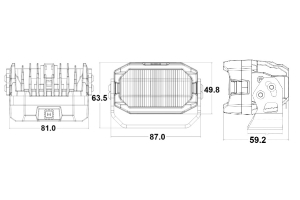 Morimoto 2Banger HXB A-Pillar Kit - White Wide Beam - JK