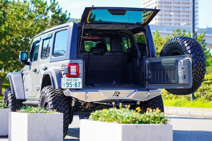 Next Venture Motorsports Featherweight Series Aluminum Rear Bumper - Bare - JL