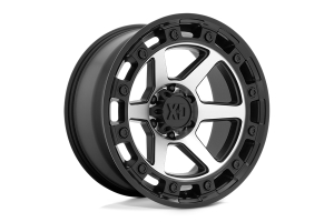 XD Series XD862 Raid Wheel, Satin Black Machined - 20x10 5x5 (-18mm) - JT/JL/JK