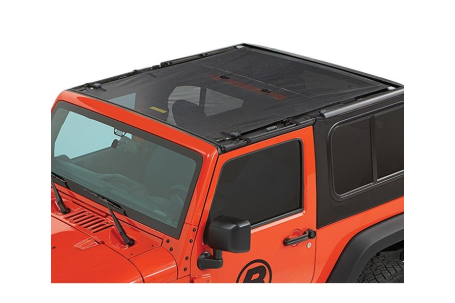 Jeep JK 2dr Bestop Sun Bikini Top Safari Style Mesh - Jeep Rubicon  2007-2018 | 52402-11|Northridge4x4