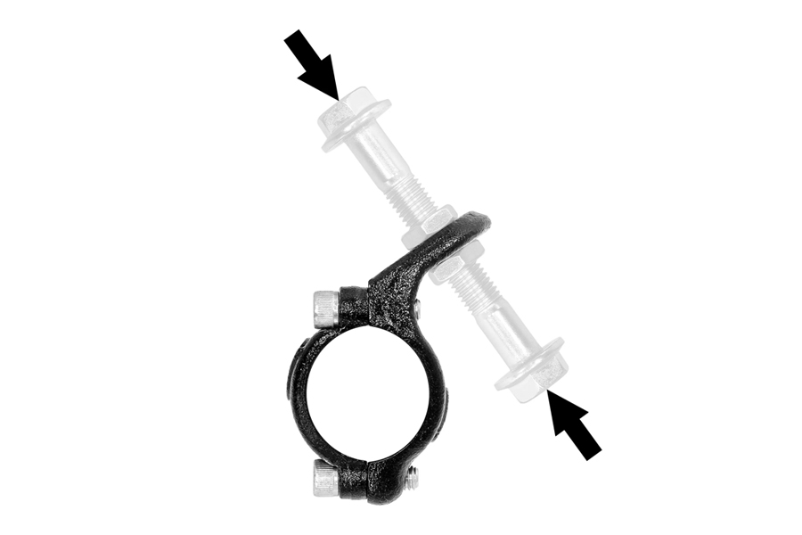 RockJock Currectlync Steering Stabilizer Shock Tie Rod Clamp - Forged Chromoly  - JT/JL/JK