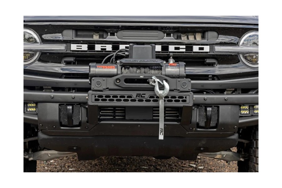 Rough Country High Winch Mount Black Series - Bronco 2021+