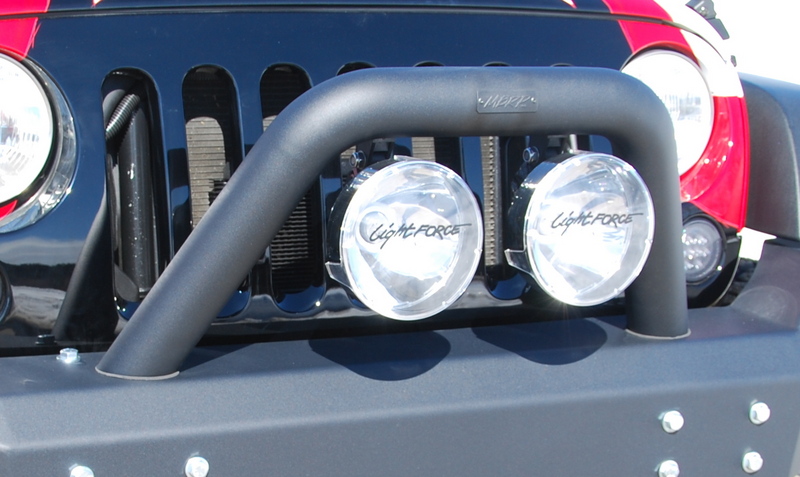 MBRP Bumper Light Bar/Grill Guard Black - JK