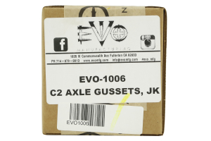 EVO Manufacturing C2 Knuckle Gusset Kit Front - JK