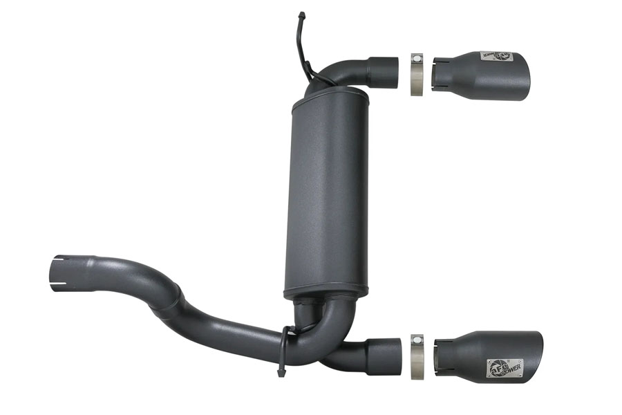 aFe POWER Rebel Series 2.5in Axle-Back Exhaust System - JL 2.0/3.6L