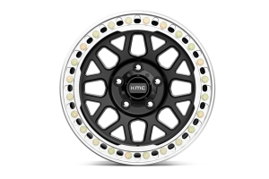 KMC Wheels KM235 Grenade Crawl Beadlock Wheel, 20x10 5x5 - Satin Black (-48mm) - JT/JL/JK