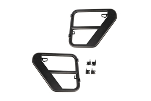 Rugged Ridge Rear Fortis Tube Doors, Black  - JK 4Dr