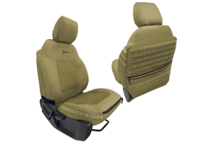 Bartact Tactical Front Seat Covers, All Coyote - Bronco 4dr 2021+