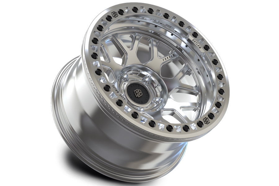 Baja Built Lite Brite Outlaw Forged Beadlock Wheel, 17x9 5x5 -38mm - Machined - JL/JT/JK