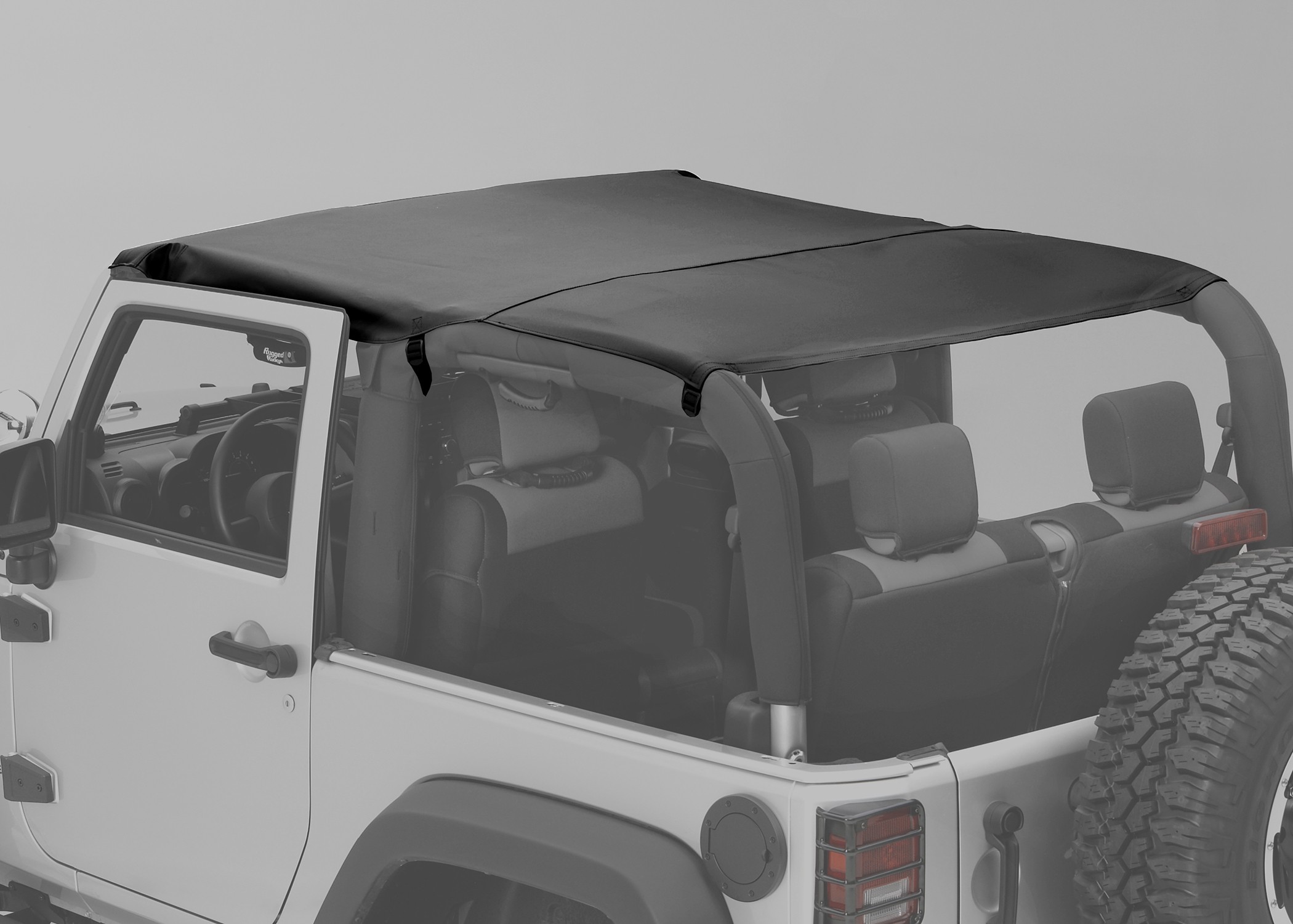 Rugged Ridge Montana Pocket Island Topper, Black Diamond  - JK 2Dr 2010+