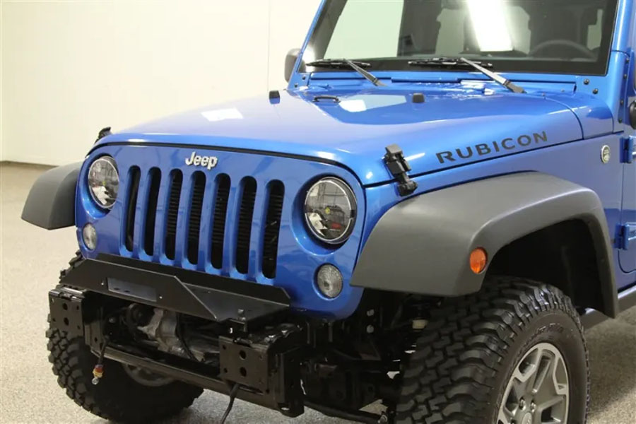 Rock Hard 4x4 Patriot Series Front Winch Plate for Factory Plastic Bumper - JK