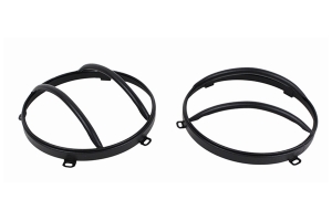 Kentrol Euro Headlight Guard Set - Textured Black  - JK 