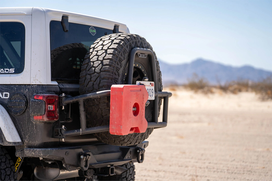 DV8 Offroad Body Mounted Tire Carrier  - JL