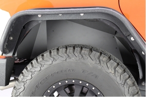 Fishbone Offroad Aluminum Rear Inner Fenders - Black  - JK 