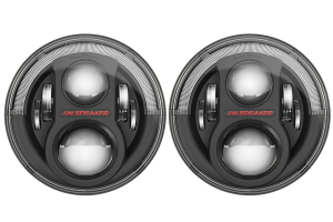 JW Speaker 8700 Evolution J2, Black Bezel Headlight Kit - JK