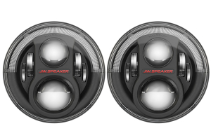 JW Speaker 8700 Evolution J2, Black Bezel Headlight Kit - JT/JL/JK