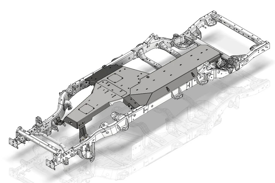Motobilt Skid Plate System - Bare Steel - 2012+ JK 4DR