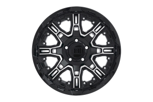 Wheel Pros Level 8 Slingshot Wheel, 17x8.5 5x5 - Black - JT/JL/JK