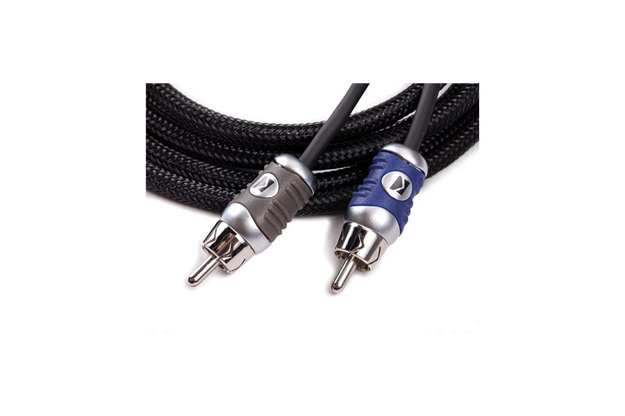 Kicker Q-Series Interconnect 5 Meter 2-Channel Signal Cable 