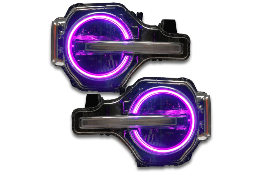 Oracle Lighting Color shift RGB+W Headlight Halo Upgrade Kit, w/RF Controller - Bronco 2021+
