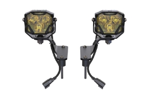 Morimoto 4Banger HXB LED A-Pillar Kit - Yellow Wide Beam - JT/JL