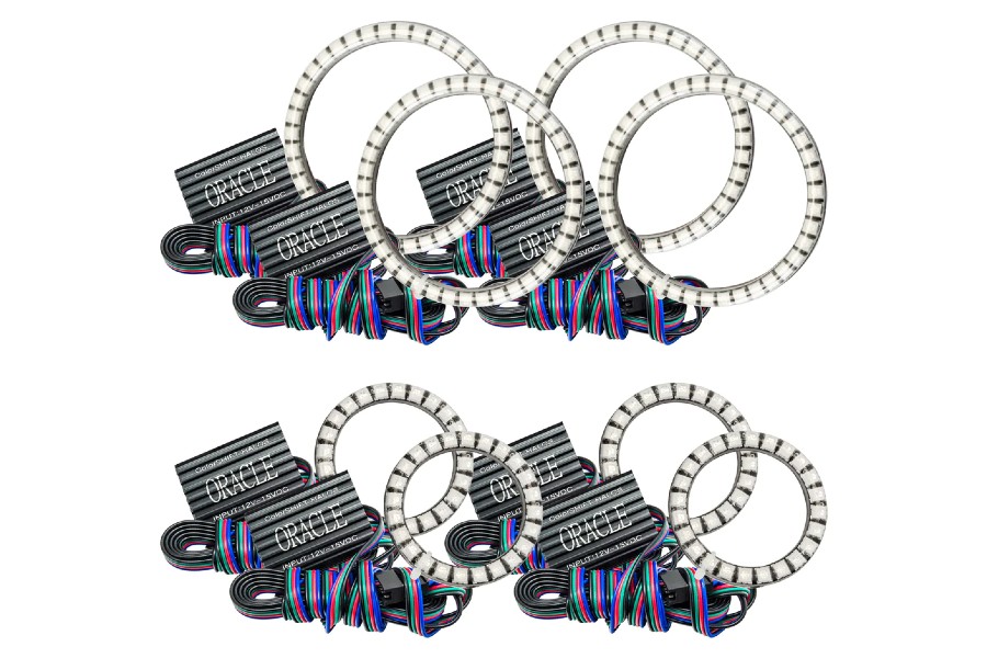 Oracle Lighting Vector Series Grill Surface Mount LED Halo Kit, White - JT/JL/JK