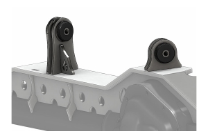 Artec Industries Low-Pro Front Truss UCA Brackets - Daystar Bushings, 7/16in - TJ/LJ/JK