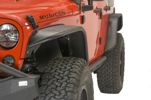 Fishbone Offroad Front and Rear Aluminum Tube Fenders - Black  - JK 