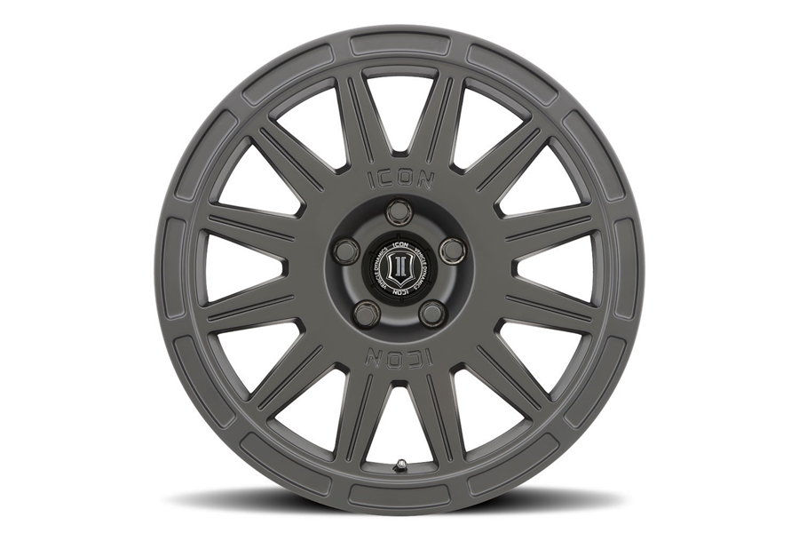 Icon Vehicle Dynamics Ricochet Wheel, 17x8 5x4.25 - Satin Black - Bronco Sport 2021+