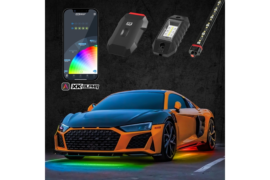 XK Glow XKAlpha LED Underglow Light Kit w/ RGBW (8pc)